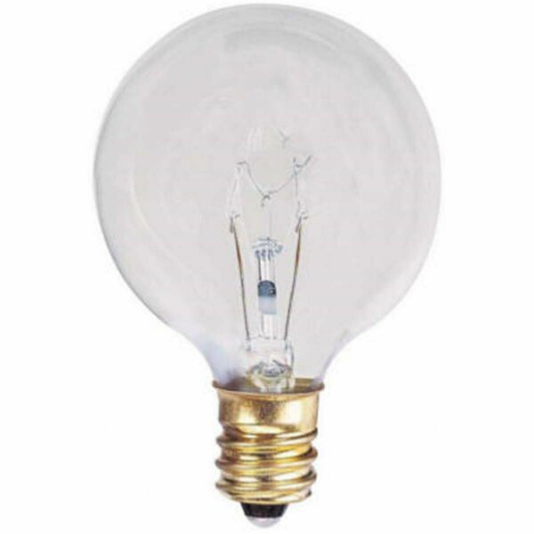Globe Electric 25 Watts Clear Globe Light Bulb, 10PK 707115